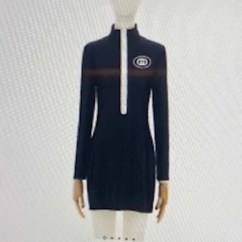 Gucci Logo Zip Dress in Black - New with Tags - Picture 2 of 4